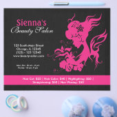 Beauty Salon (Deep Pink) Flyer (Enkel)