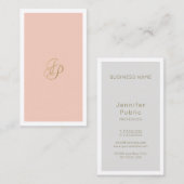 Beauty Salon Eigenaar Elegant Luxury Makeup Artist Visitekaartje (Voorkant / Achterkant)