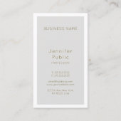 Beauty Salon Eigenaar Elegant Luxury Makeup Artist Visitekaartje (Achterkant)