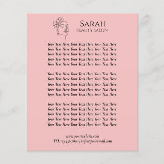 Beauty salon flyer