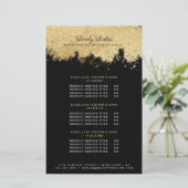 Beauty & Salon Gold & Black Luxe-serviceprijzen (Staand voorkant)