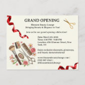 Beauty Salon Grand Opening Uitnodiging (Voorkant)