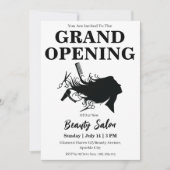 Beauty Salon Grand Opening Uitnodigingskaart Kaart (Voorkant)