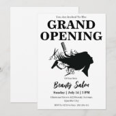 Beauty Salon Grand Opening Uitnodigingskaart Kaart (Voorkant / Achterkant)
