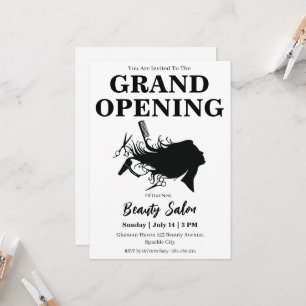 Beauty Salon Grand Opening Uitnodigingskaart Kaart