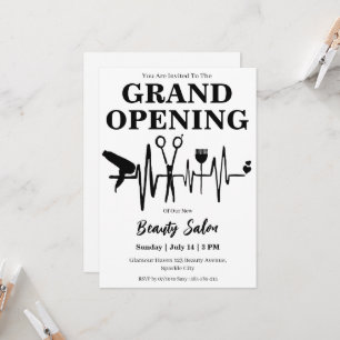 Beauty Salon Grand Opening Uitnodigingskaart Kaart