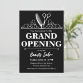 Beauty Salon Grand Opening Uitnodigingskaart Kaart (Staand voorkant)