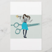 Beauty Salon Haarstylist Hair Stylist Price List Flyer (Achterkant)