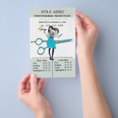 Beauty Salon Haarstylist Hair Stylist Price List Flyer (Hand)