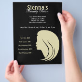 Beauty Salon (Lemon Chiffon) Flyer (Hand)