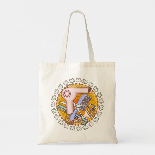 Beauty Salon Magic canvas tas (Achterkant)