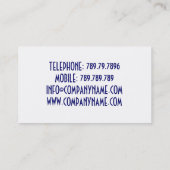 Beauty Salon Mode Style Studio House Visitekaartje (Achterkant)