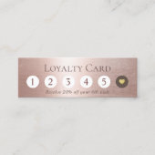 Beauty Salon Modern Blush Roos Gold Loyalty (Voorkant)