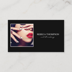 Beauty Salon Nail en Makeup professionele artiest Visitekaartje