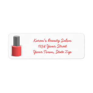 Beauty Salon Nail Poolse labels voor retouradresse