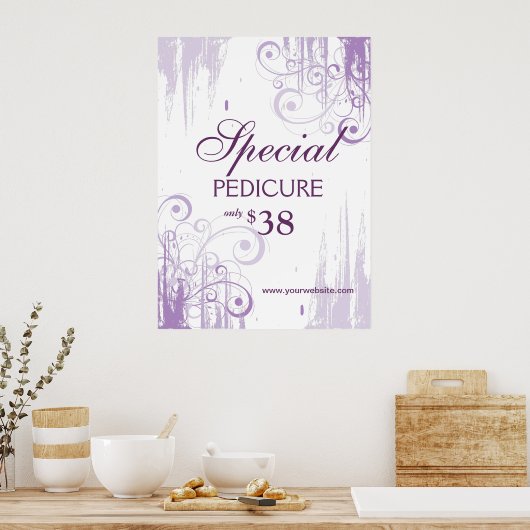 BEAUTY Salon Poster Spa Paint n Swirls (Keuken)