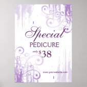 BEAUTY Salon Poster Spa Paint n Swirls (Voorkant)