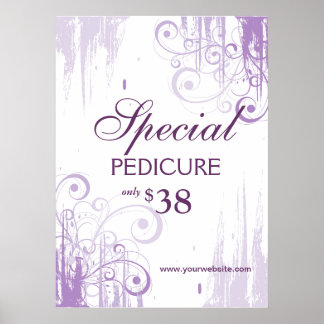 BEAUTY Salon Poster Spa Paint 'n Swirls