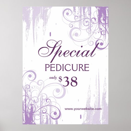 BEAUTY Salon Poster Spa Paint n Swirls (Voorkant)