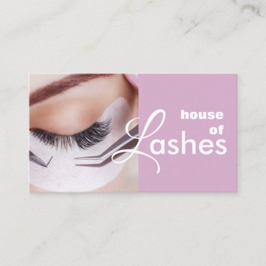 Beauty Salon Spa Lashes Brows Visitekaartje (Voorkant)