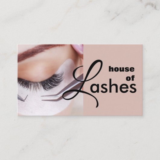 Beauty Salon Spa Lashes Brows Visitekaartje (Voorkant)