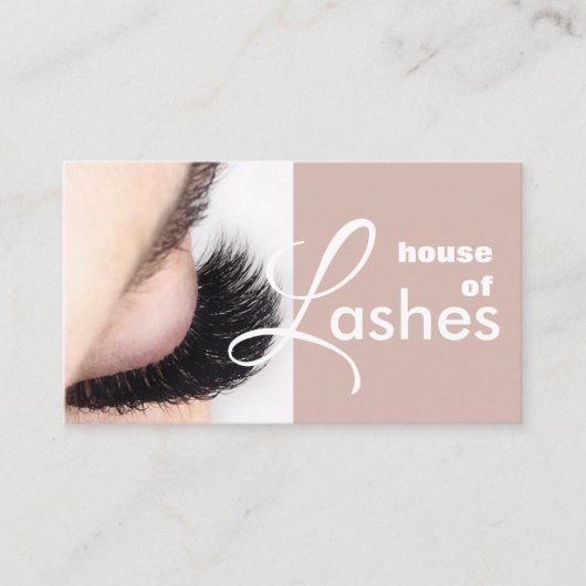 Beauty Salon Spa Lashes Brows Visitekaartje (Voorkant)