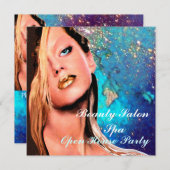 BEAUTY SALON SPA Open House Monogram Kaart (Voorkant / Achterkant)