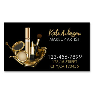 Beauty Salon Stylist Cosmetologist Make-up Artist Magnetisch Visitekaartje