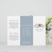 Beauty Salon Trifold Brochure Elegant Floral (Staand voorkant)