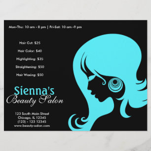 Beauty Salon (Turquoise) Flyer