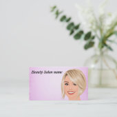 Beauty Salon Visitekaartje (Staand voorkant)