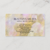*~* BEAUTY Script Pink Gold Foil Carte de visite (Dos)