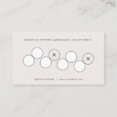 Beauty Service Loyalty Visitekaartje (Achterkant)