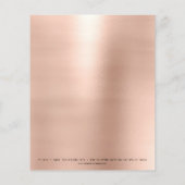 Beauty Skinny Lashes Makeup Stylist Eyebrows Flyer (Achterkant)