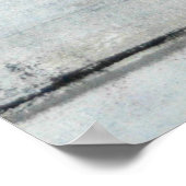 'Beauty Sleep' Roze en grijze Abstracte kunst Poster (Hoek)