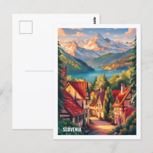 Beauty Slovenië Beroemde Reisplaats Briefkaart