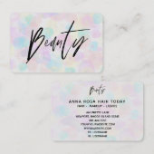 *~* BEAUTY Soft Rainbow Moderne Abstracte pasta Visitekaartje (Voorkant / Achterkant)