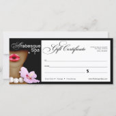 Beauty Spa Arabesque Gift Certificate (Voorkant)