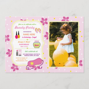 Beauty Spa Verjaardagsfeest Relax Pamper Gezicht F Kaart