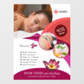 Beauty Spa Window Cling Raamsticker (Vel)