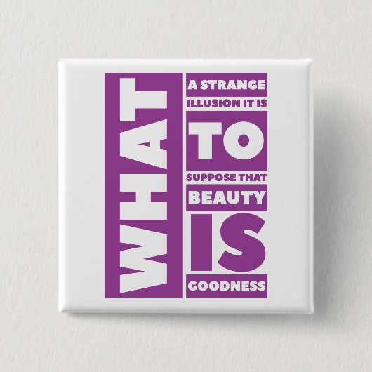 Beauty - Square Button (Voorkant)