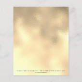 Beauty Studio Lashes Makeup Stijlvol Gold Flyer (Achterkant)