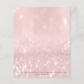 Beauty Studio Lashes Makeup Stijlvol Roze Flyer (Achterkant)