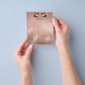 Beauty Studio Lashes Makeup Stijlvolle Zijde Flyer (Hand)