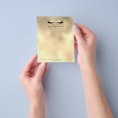 Beauty Studio Lashes Makeup Stylist Champaigne Flyer (Hand)