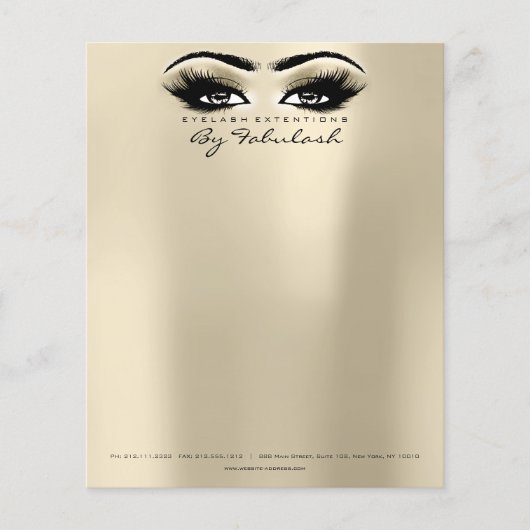 Beauty Studio Lashes Makeup Stylist Open Eyes Flyer (Voorkant)