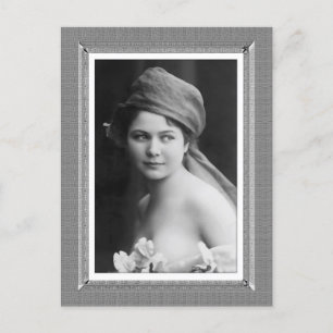 Beauty - The Bride - in zwart-wit Briefkaart