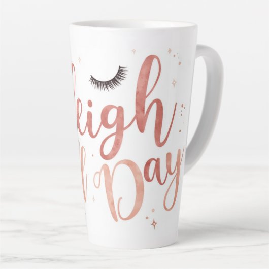 Beauty themed Latte Mugs Latte Mok (Rechterhoek)
