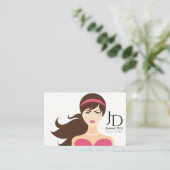 Beauty Therapist Visitekaartje (Staand voorkant)