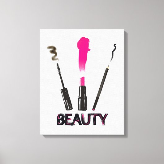 Beauty Tools Canvas Afdruk (Voorkant)